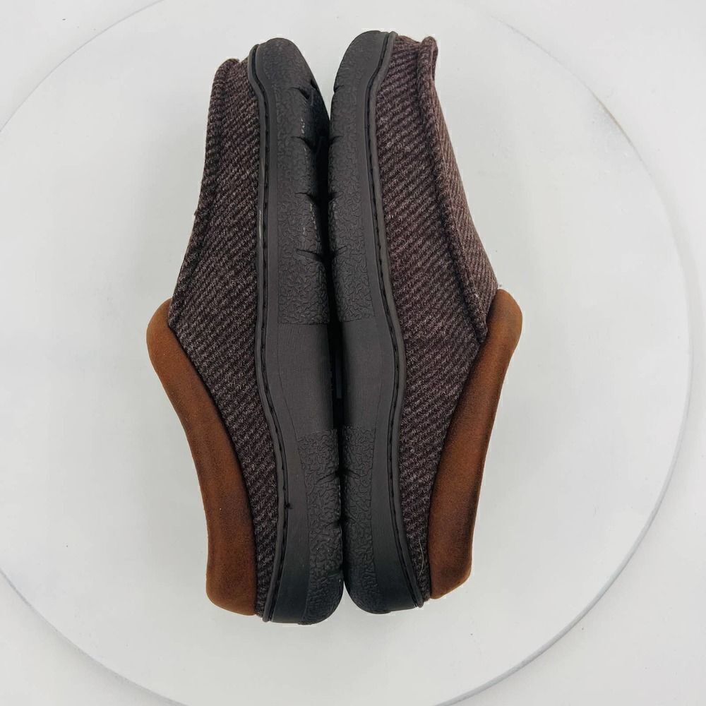 Dearfoams Men's Cozy Comfort Will Moc Toe Clog Brown Slipper Size 9-10 - Picture 13 of 13